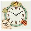 THUN, Orologio Da Parete Quokka con Coccinelle in Ceramica Decorata a Mano, Linea Baby, 20.7x4.7x20.7