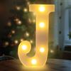 Fancysky Lettere LED da 22 cm, Lettere Luminose Led, Adatte per Proposte di Matrimonio, Festival, Feste e altri Eventi per Creare un'atmosfera Romantica e Accogliente (J)