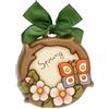 THUN - Formella Spring, Formella in Ceramica Decorata a Mano con Farfalla Poggiata su Ramo in Fiore, 15.5x3.9x15.5 cm h