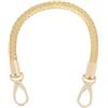 PTNKUIIY 2 maniglie per borse fai da te, con manici di ricambio per borse, borsa a mano, 60 cm, in pelle PU, con manici intrecciati, in pelle, colore: oro