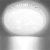 Litglobe Plafoniera LED Soffitto 24W, 6500K Bianco Fredda Lampada da Soffitto, 2400LM Lampadario Moderno, Ø33cm Plafoniera LED Rotonda, Lampada per Camera da Letto Cucina Soggiorno Balcone Ufficio