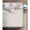 Ipersan Set Completo Lenzuola Matrimoniali, 100% Cotone, 1 Lenzuolo da sopra 260x300cm + 1 Lenzuolo da sotto 180x200cm + 2 Federe 83x52cm, con Stampa in Alta Qualità, Made in Europe