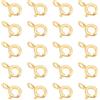 Beebeecraft 20 Pezzi di Fermagli Ad Anello A Molla in Ottone Placcato Oro 18K Chiusura A Molla Rotonda per Collane Connettori A Grilletto per Forniture per La Creazione di Gioielli Braccialetti 5mm