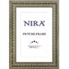 NiRa Cornice foto in legno Baroque 70 x 100 cm in Vecchio-Argento | Dimensione selezionabile | Cornici per poster | Puzzle | collage di foto HD095