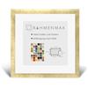 RahmenMax Morena - Cornice portafoto in legno, 24 x 24 cm, moderna, profilo molto angolare, 24 x 24 cm, ampia scelta di colori: oro antico con vetro sintetico trasparente 1 mm