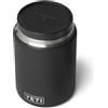 YETI Rambler Food Jar, Contenitore in acciaio inox con isolamento sottovuoto con coperchio sigillato MagVent, Nero, 0,71 L