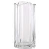 PEPAXON Grande vaso in vetro per fiori grigio, vaso cilindrico pesante, vaso decorativo per la casa, vaso trasparente 10 x 25 cm