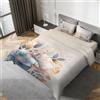 IPERSAN Parure Copripiumino Matrimoniale, 100% Cotone Percalle, Sacco Copripiumino 255x200cm + 2 Federe 83x52cm, Fantasia Floreale, Stampa Fotografica in Alta Qualità, Made in Europe