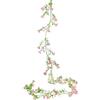 CEWUDA Ghirlanda Fiori Finti Rosa 200 cm Ghirlanda Primaverile Margherite Finte per Decorazioni Vite Piante Rampicanti Finte per Camere Mantello Giardino Festa Matrimonio Nozze Arco