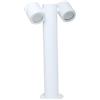 TEKHOME Lampione da Giardino GU10 IP44 440mm, Palo Luce da Esterno Moderno in Alluminio, Attacco GU10, Lampada da Terra per Vialetti, Giardino, Cortile - Senza Lampadina 539PB-B440 (Bianco)