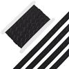 GORGECRAFT Nastro Elastico Antiscivolo In Silicone Nero Da 5m*20mm con Striscia Singola Ondulata In Silicone Cinturino In Fettuccia di Poliestere per Fai Da Te Cucito Artigianato Cinture per Indumenti