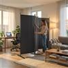 UISEBRT Paravento divisorio interno 3 pezzi, 240 x 180 cm, paravento per esterni, resistente agli agenti atmosferici, stabile con picchetti e tiranti, divisorio da parete spagnola, protezione per la