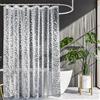 DabbOo Tenda da Doccia 3D Motivo Ciottoli 180x200 cm Antimuffa Impermeabile Materiale PEVA con 12 Anelli di Cortesia per Vasca da Bagno e Box Doccia Design Trasparente e Moderno