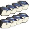 nipify nifipy Luce Solare LED Esterno, Faretto LED da Esterno Solare, 138 LED Lampada Solare da Esterno con Sensore di Movimento, 3 Modos IP65 Impermeabile Luci Solari da Giardino, per Parete Garage 8 Pezzi
