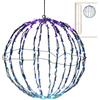 Generic Luci di Natale Palla Illuminare Hanging LED - Telaio in Metallo Pieghevole, Grandi Luci Appese Ornamento per Natale, Party, Matrimonio, Casa