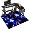 Qesjodfu Tappeto per Sedia Gaming 80 x 120 cm Tappetino per Pavimenti Duri Tappeto Salvapavimento Antiscivolo Tappeto per Sedia con Ruote Tappetino per Sedia da Ufficio Gaming per Parquet e Pavimenti Duri