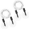 WANGCL Stendibiancheria Portatile Retrattile, 2 Pezzi, con Ganci e Ventose, Accessori da Campeggio per Esterni e Interni, Colore Bianco