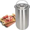 Joyeee Bollitore Prosciutto in Acciaio Inox, Macchina Pressa per Prosciutto Sandwich con Termometro per Prepararee Sana Panini Pancetta Frutti di Mare Deli Salumi, Pentole a Pressione per Carne#2