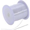 HCRXVV 500m Filo di Nylon 0,3 mm Filo da Pesca Trasparente, Filo di Perline con,Filo di Nylon forte per Braccialetti, Filo di Nylon Resistente allo Strappo per Appendere e Gioielli