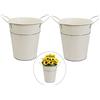 Molyorch 2 Pezzo Brocca Shabby, Brocca in Metallo Vaso Shabby, Vaso Fiori Vintage Ferro, Vasi Vintage, per Giardino Composizione Floreale, Soggiorno Ornamento