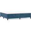 IKAYAA Struttura Letto Matrimoniale 200x200 Rete Matrimoniale con Doghe in Legno per Adulti, Bambini e Teenager, Altezza 25 cm -Blu scuro-200 x 200 cm/25 cm