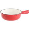 Rosenstein & Söhne fondue pot: Pentola per fonduta di formaggio in ghisa, 24 cm (pentola per fonduta di formaggio a induzione, adatta all'induzione, set)