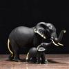 NORHOR Decorazioni di Elefanti,Figurina Elefante,Statuette di animali Elefanti Decorazione della casa della decorazione del mestiere dell'ufficio domestico.