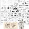 Hongma Rub On Sticker circa A5 19 x 14 cm, grande formato trasferimenti, 4 PZ frasi per Raysin per Keraflott mobili, vetro, legno, decorazione fai da te, pellicola Rub On, Rubons, adesivi mare