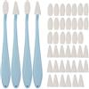Haojiaho Set di 4 Sfumino per Disegno, Blending Stump, Spugnette Cancellabili, 2 Tipi di Testine, 40 Salviette di Ricambio, Tortillons per Evidenziare, Ombreggiare, Dettagliare e Correggere i Disegni