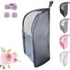Generic Borsa da toilette in piedi, borsa da toilette portatile leggera da viaggio con multi-scomparti, borsa per il trucco in piedi da appendere, in rete EVA, senza polvere, con cerniera, per casa e vacanze