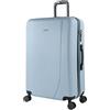 ITACA Valigia Grande Rigida Viaggio Rigide, Trolley Grande con 4 RuoteDoppie Girevoli, Materiale ABS Valigia Rigida Grande Resistente e Leggero Tiber, Blu Chiaro, L