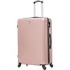 CELIMS - Set Valigie | Valigia Grande 23 kg Rigida Oro Rosa + Beauty Case da Viaggio 35cm | Valigia da Stiva 75cm Donna | Trolley Grande 75cm con 4 Ruote