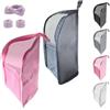 Generic Borsa da toilette in piedi, borsa da toilette portatile leggera da viaggio con multi-scomparti, borsa per il trucco in piedi da appendere, in rete EVA, senza polvere, con cerniera, per casa e vacanze