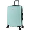 ITACA Valigia Media da Viaggio Rigide, Trolley Medio con 4 Ruote, Materiale ABS Valigia Media Rigida in Offerta Resistente e Leggero Tiber, Verde Menta, M