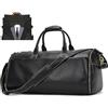 newsbirds Borsa da Viaggio Uomo Pelle Vera, 2 en 1 Convertibile Borsone da Viaggio Che Si Apre Tutto, Borsa Porta Abiti da Viaggio per Abito, Travel Suit Carrier Garment Duffel Bag per Uomini