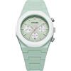 D1 Milano Orologio analogico al quarzo da uomo con cinturino in policarbonato PHBJ02, verde, M, Bracciale