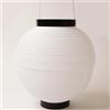 Lanterna giapponese Chochin Matsuri Festival bianca 24 cm x 22 cm poliestere ...