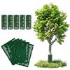 Flandria Protezione Tronco d'albero - Set di 5 Piastre 20 x 33 cm - Manicotto Protettivo modulabile in Polipropilene Verde - Anti-roditori, Trimmer, decespugliatore, aerato e Resistente ai Raggi UV