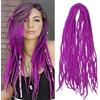 Shinon Dreadlocks Extension,22 Zoll Double Ended Dreadlocks Extensions,Dreads Zum Einflechten,15 Stränge Purple-11 Handmade Wool Hip-Hop Reggae Braid In Dreads Dreadlock Extensions For Women