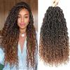 OTO BELLA Goddess Locs - Trecce morbide all'uncinetto, 45,7 cm, confezione da 8 pezzi, stile boho, pre-looped, 1B/30