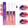 Mrettick Peel Off Lip Stain 3 colori Matte Tattoo Peel Off Lip Liner Set Lucidalabbra nudo impermeabile di lunga durata Tatuaggio altamente pigmentato Lip Tint Stain (#1, M)