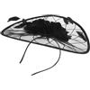 Zerodeko Cappello Copricapo a Rete Copricapo Da Sposa Con Fascinator Elegante Cerchietto Per Capelli Da Festa Cerchietto Per Festival Musicali Per Capelli Da Donna