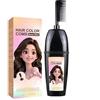 Generico Pettine per la Colorazione dei Capelli con Spazzola Integrata, Pettine Portatile per Tinta, Copertura Delicata dei Capelli Bianchi, 200ml - Disponibile in Vari Colori. (Nero Bruno)
