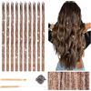 Deepton 2000 pennelli per capelli, 120 cm, ciocche di capelli con attrezzi, set di tinsel per capelli per ragazze e bambini, ciocche di glitter per capelli per donne e bambini, accessori per feste
