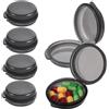 VONJUMA 6 Pcs Portapillole Giornaliero Scomparti Mini Contenitore per Pillole per Tasca in Borsa Portapillole Portatile da Viaggio Ideale Per Farmaci Vitamine Olio Di Pesce E Integratori
