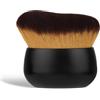 Lyreh Pennello Autoabbronzante Corpo, 7,5x6,5cm Pennello Corpo Grande per Un'Applicazione Più Uniforme e Bella Applicatore Abbronzatura in Plastica per Il Trucco di Viso e Schiena (Nero)