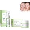 Jimklpy Kit Trattamento Viso All'Acido Salicilico, Siero Anti-Brufoli E Crema Idratante, Combatte Efficacemente Brufoli E Acne, Purifica E Riduce La Dimensione Dei Pori, Controlla La Produzione Di Sebo
