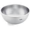 Fissler Essential Ciotola da 24 cm, 3 l, ciotola grande per impastare e mescolare, in acciaio inox 18/10, con scala graduata, finitura satinata, impilabile, lavabile in lavastoviglie
