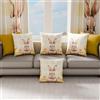 PETTI Artigiani Italiani - Coppia di Federe Cuscino Pasquali 60x40 cm in Microfibra, Cuscini Arredo di Pasqua, per Camera da Letto, Divano, Salotto, Set 2 Fodere Copricuscino, 100% Made in Italy