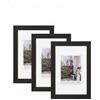 walther design Grado HI824B3 - Cornice portafoto in legno, 18 x 24 cm, confezione da 3, nero